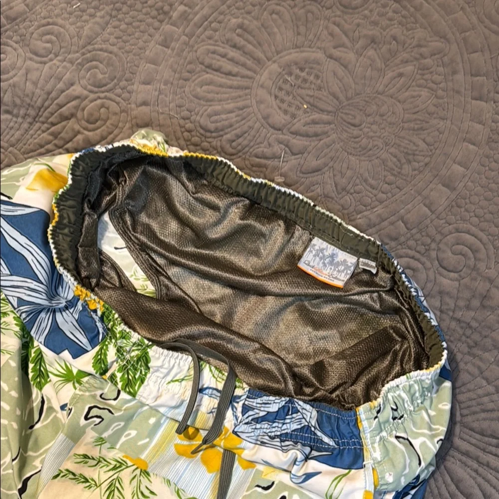 Floral Patterned Swim Trunks - Picture 10 of 10